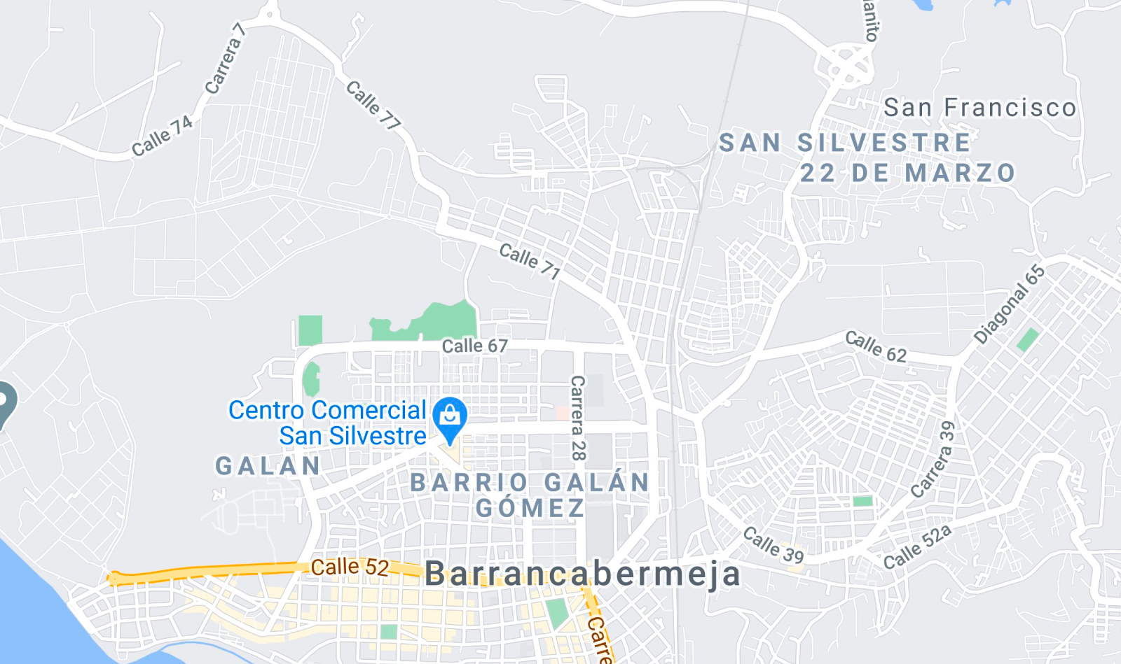 Mapa Barrancabermeja
