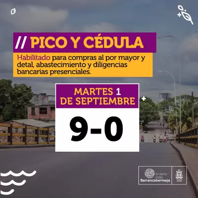 #DistritoProductivo| Estas son las nuevas medidas implementadas en el decreto No 192 para la reactivación paulatina y responsable de vida productiva en #Barrancabermeja a partir de este 01 de septiembre de 2020